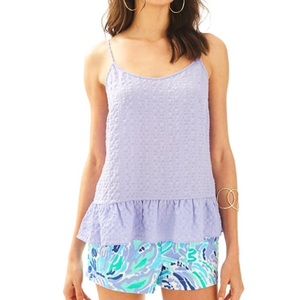 EUC Lilly Pulitzer Peplum Tank top
